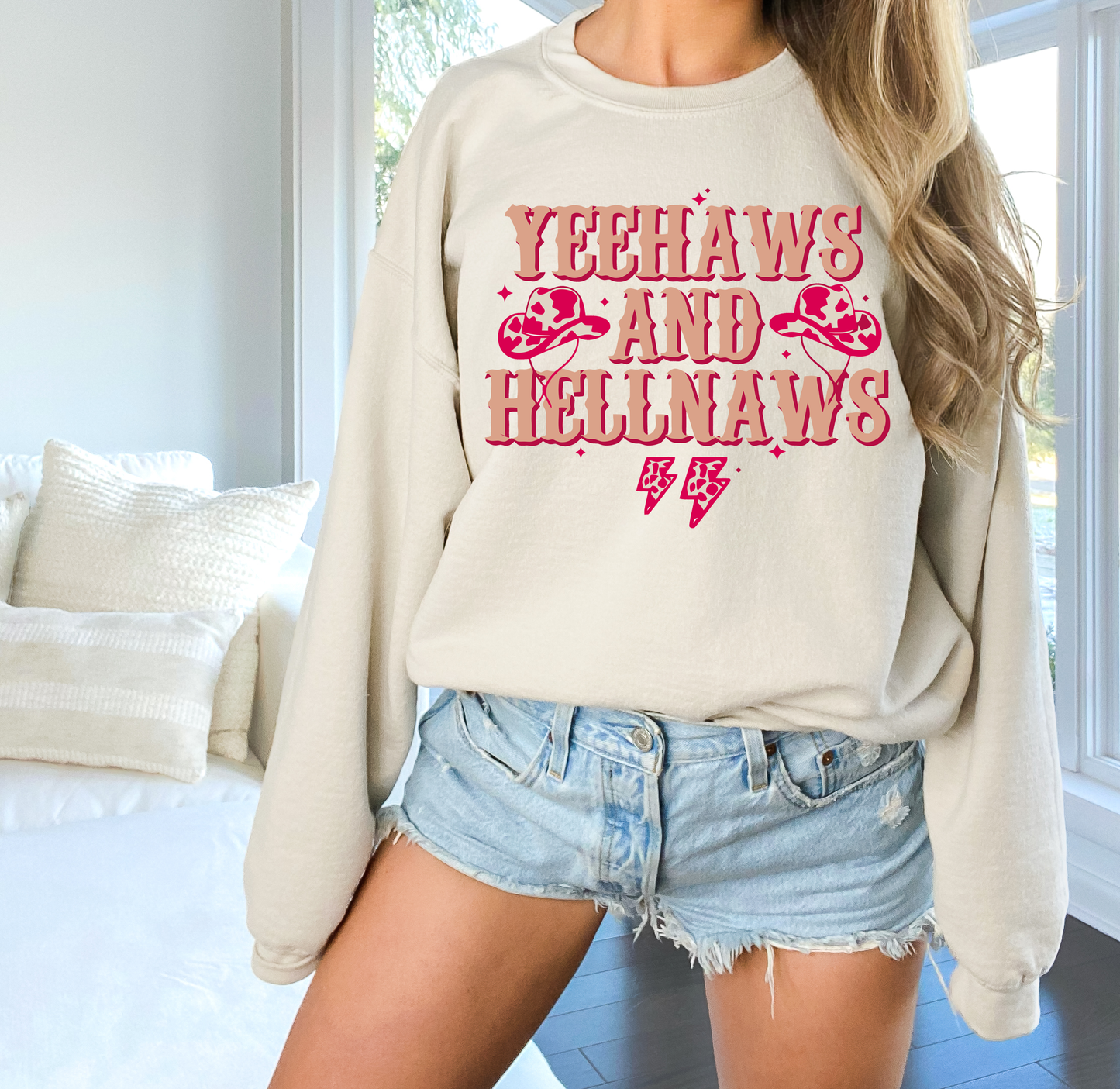 Yeehaw and Hellnaws  - Full Color Heat Transfer
