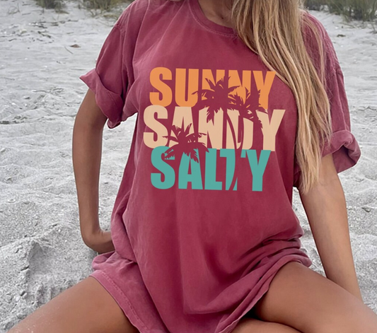 Sunny, Sandy, Salty - DTF Transfer