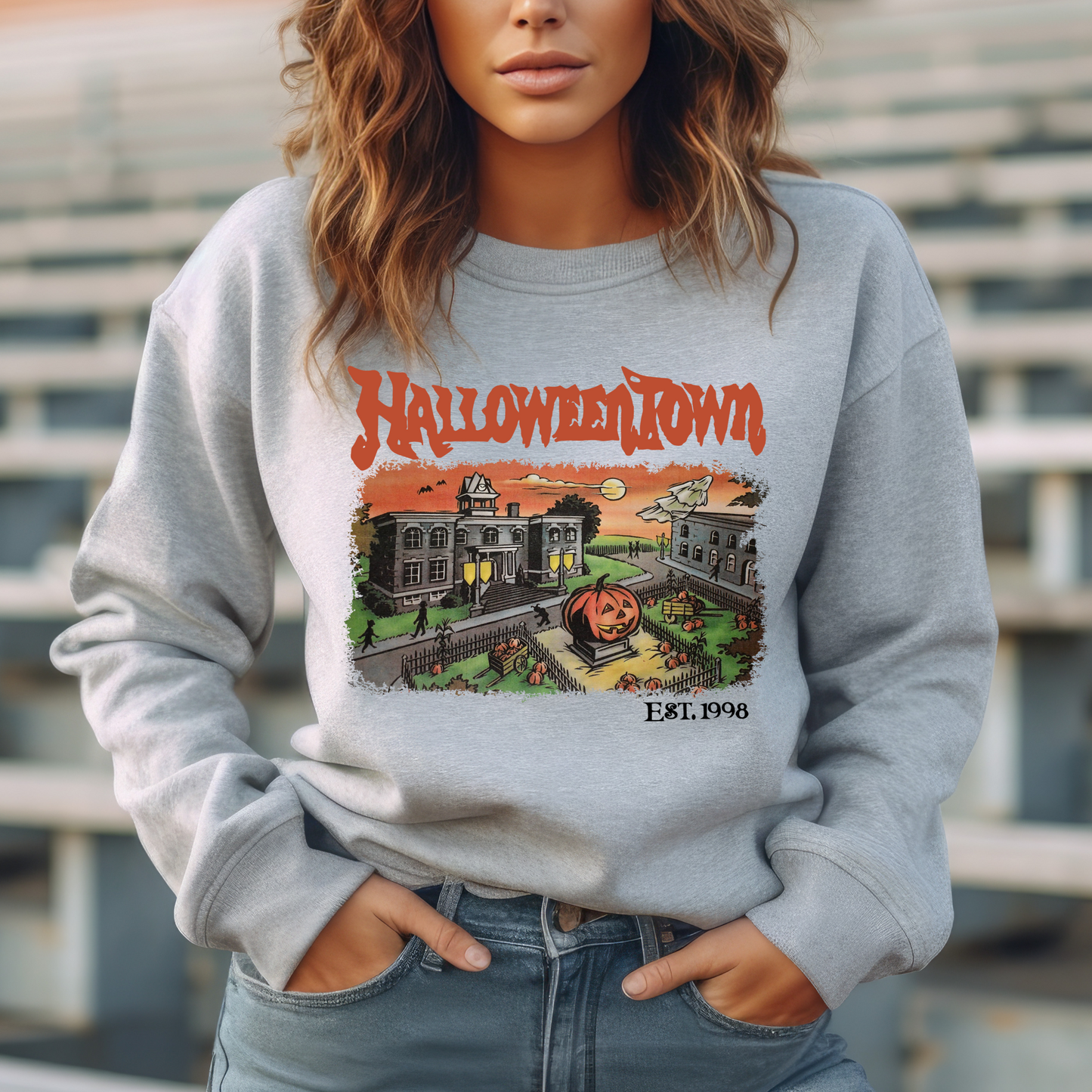 Retro Halloweentown- Full Color Transfer