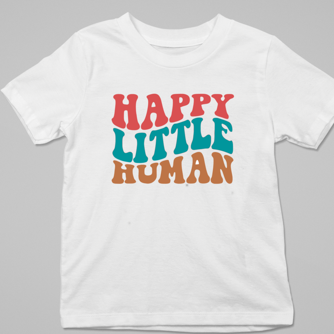 Happy Little Human -  Youth Full Color Heat Transfer