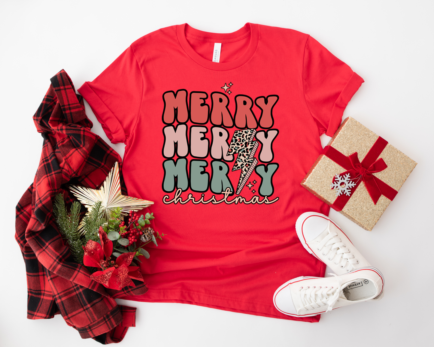 Merry Merry Merry Full Color Heat Transfer