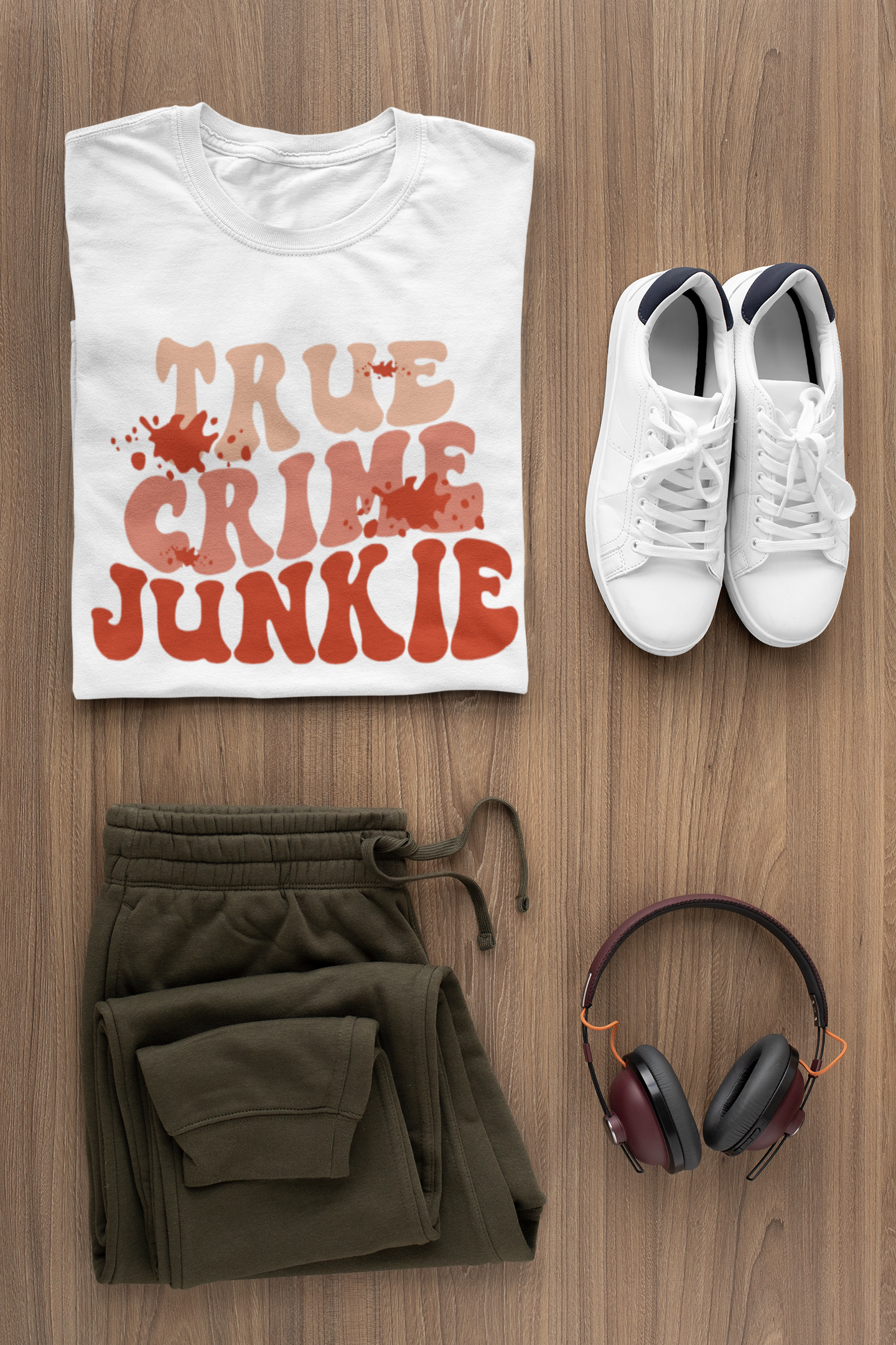True Crime Junkie- Full Color Heat Transfer